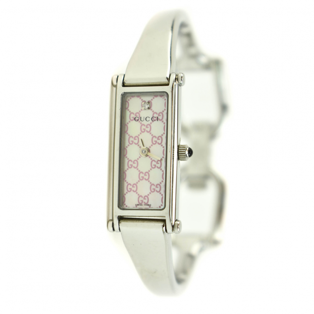 Horsebit watch Gucci Silver in Steel 